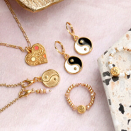 Set di ispirazione Idee per gioielli eleganti con ciondoli di metallo DQ 