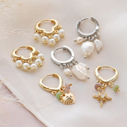 Set di ispirazione Crea bellissimi orecchini con metallo TQ in ottone orecchini a cerchio