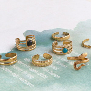 Set di ispirazione Idee creative per creare gioielli con anelli in acciaio inossidabile