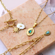 Set di ispirazione Idee per creare gioielli con ciondoli in acciaio inossidabile