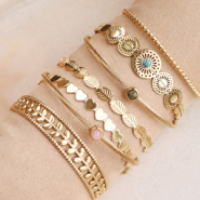 Set di ispirazione Eleganti bracciali in acciaio inossidabile