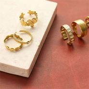 Set di ispirazione Ecco come presentare gli anelli in acciaio inossidabile