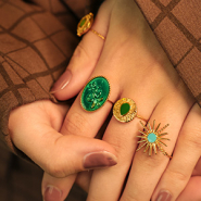 Set di ispirazione Completa la tua collezione con anelli in acciaio inossidabile con smalto