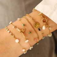 Novità Componenti di catena in acciaio inox con pietre