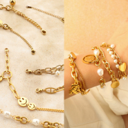 Novità Bracciali in acciaio inox e gancio per bracciale