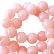 Perline in pietra naturale Calcite en Marmo 8mm rosa pesca