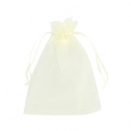 Sacchetti in organza 10x13 cm giallo chiaro