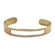 Componenti di metallo DQ bracciale base (per coda di topo) bronzo antico (privo di nichel)