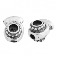 Perline di metallo TQ con castone 4 mm argento antico