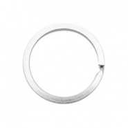 Anellini bris&eacute; 25 mm argento antico