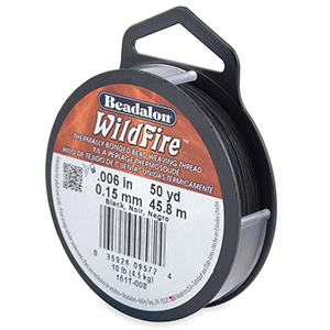 Beadalon filo Wildfire diametro 0.15mm nero