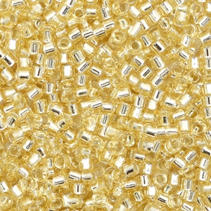 Perline Miyuki Delica 11/0 Silverlined crystal ivory DB-1212