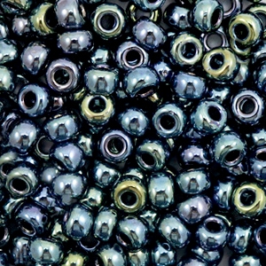 Rocailles Miyuki 6/0 Metallic iris gunmetal 6-456