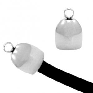 Componenti in acciaio inossidabile terminale &Oslash;8 mm argento antico