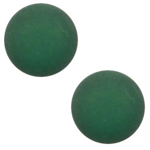 Cabochon Polaris Elements 12 mm classico opaco verde scuro classico