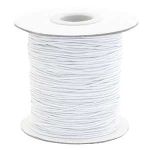 Filo elastico colorato 1 mm bianco