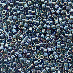 Perline Miyuki Delica 11/0 Metallic iris gunmetal black DB-6