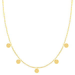 Collane in acciaio inossidabile con piastre oro