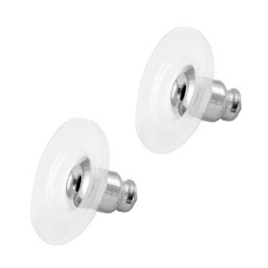 Orecchini in acciaio inossidabile farfallina argento