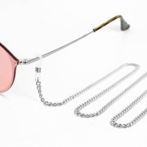 Catenina per occhiali da sole in acciaio inossidabile argento