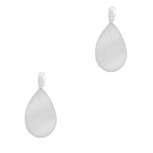 Ciondoli in acciaio inossidabile goccia argento