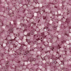 Perline Miyuki Delica 11/0 Silk satin dyed orchid Silk rose DB-1806