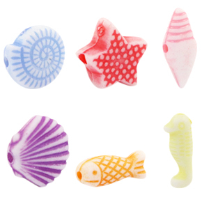 Perline in acrilico estate multicolor