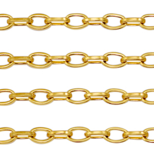 Componenti in acciaio inossidabile catena a rol&ograve; ovale anchor cable links oro