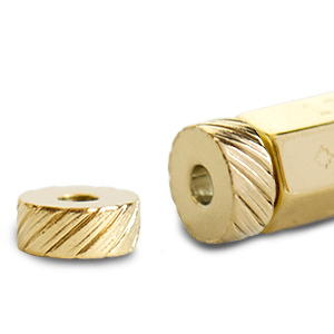 Message beads C.U.S&reg; per bigiotteria terminal oro (privo di nichel)