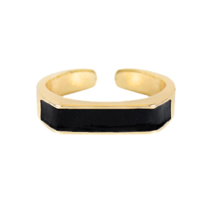 Anelli must-have smalto nero-oro