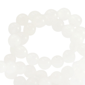 Perline in pietra naturale Quarzo 8mm bianco