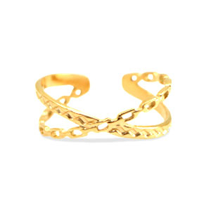 Anelli in acciaio inossidabile oro