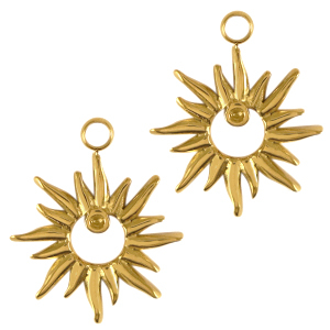 Ciondoli in acciaio inossidabile stella oro