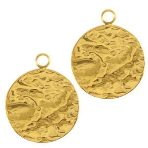 Ciondoli in acciaio inossidabile 14mm oro