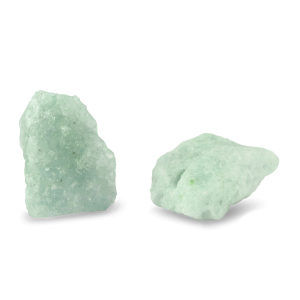 Perline in pietra naturale grezza verde prato