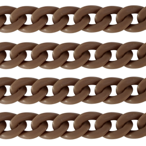 Catena in acrilico 22mm opaca marrone savana