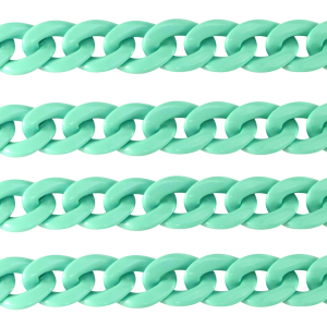 Catena in acrilico 18mm lucida verde turchese