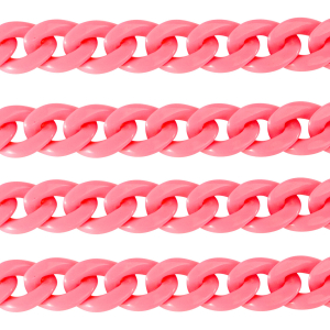 Catena in acrilico 18mm lucida rosa hot