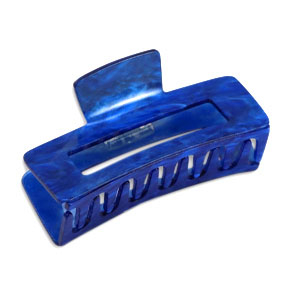 Accessori fermaglio per capelli blu cobalto marmo