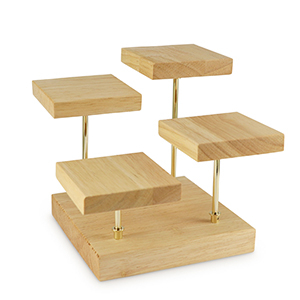 Espositore per bigiotteria per gioielli vari natural-oro