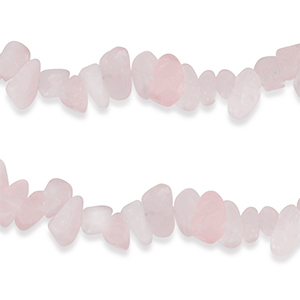 Perline in pietra naturale chips Quarzo Rosa rosa foschia