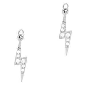 Ciondoli in acciaio inossidabile fulmine argento