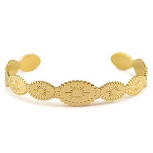 Bracciali in acciaio inossidabile bangle sole oro