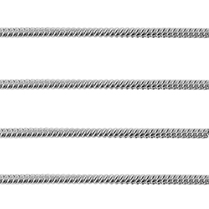 Componenti in acciaio inossidabile catena serpente 1.6mm argento