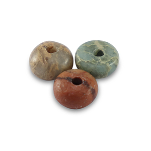 Perline di pietra naturale Diaspro a rondella 4mm multicolore rosso grigio beige