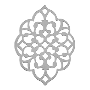 Ciondoli in acciaio inossidabile boh&eacute;mien argento