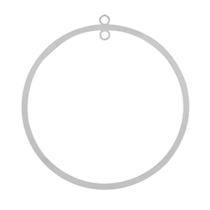 Ciondoli in acciaio inossidabile 52mm argento