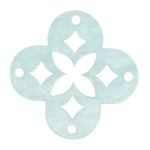 Pendenti in resina mosaico blu cielo