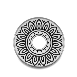 Perline di metallo DQ donut argento antico (privo di nichel)