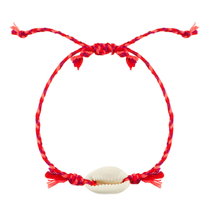 Braccialetti alla moda conchiglia ciprea rosa-viola